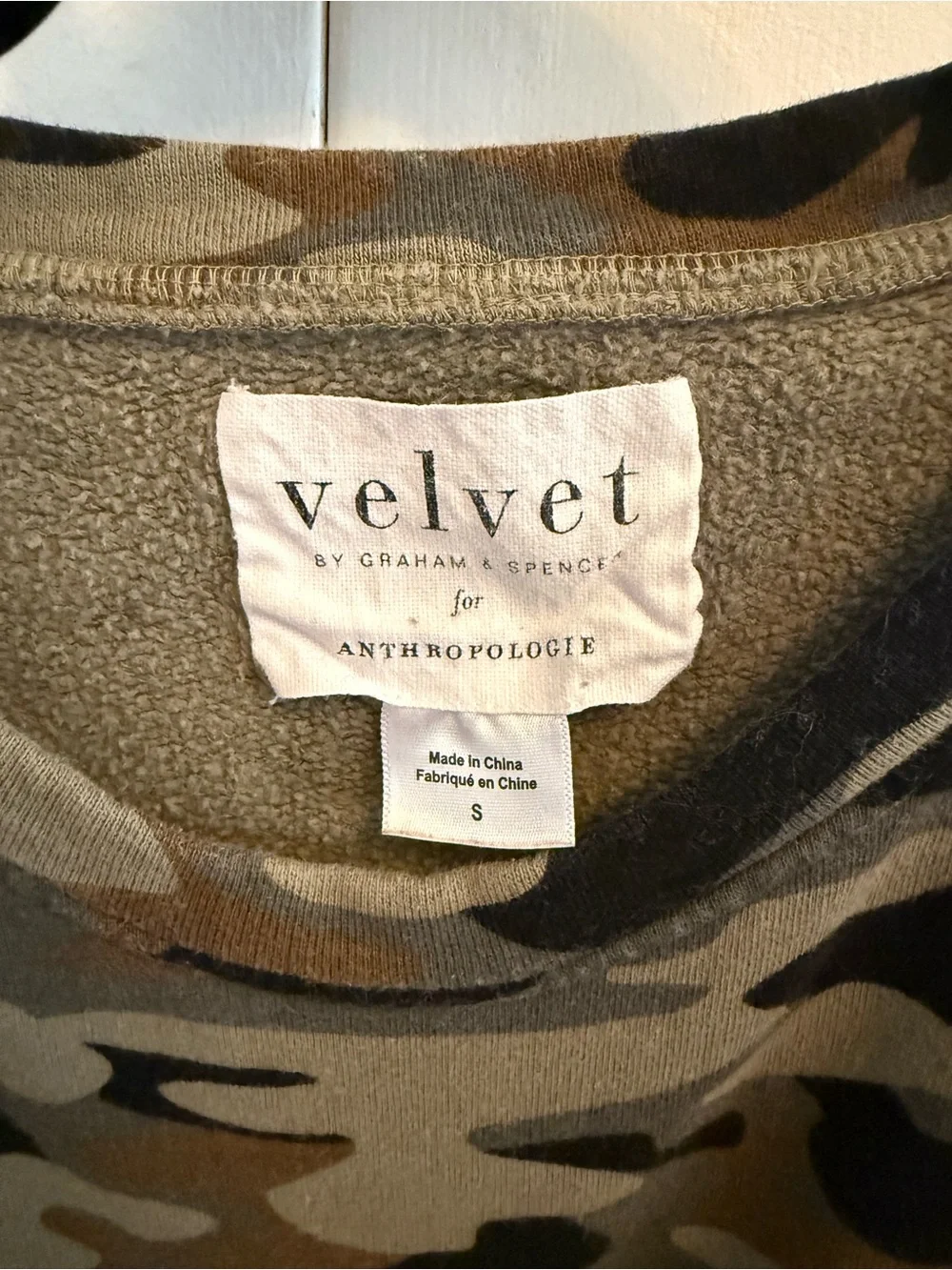 Velvet by Graham & Spencer Camo Short Sleeve Top - Green Camo